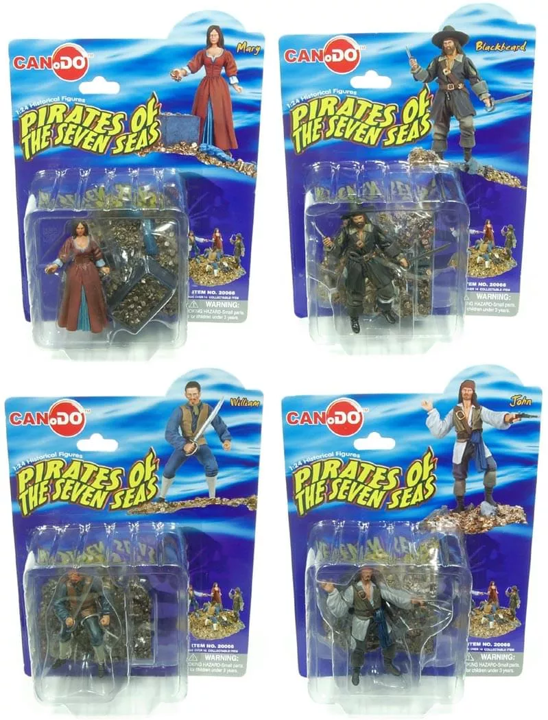 1:24 Scale Historical Figures Pirates Of The Seven Seas Set Of 4