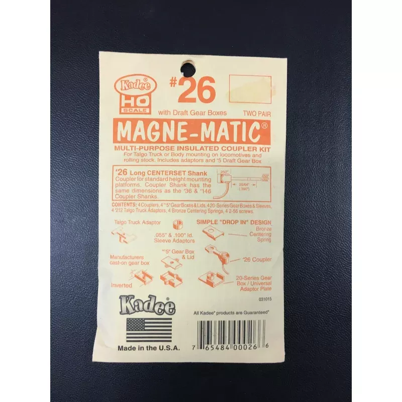 # 26 Plastic Couplers Long Centreset (HO)