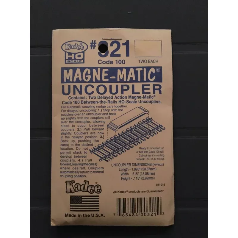 #321 KD Permanent Magnet (Between-Rails) delayed