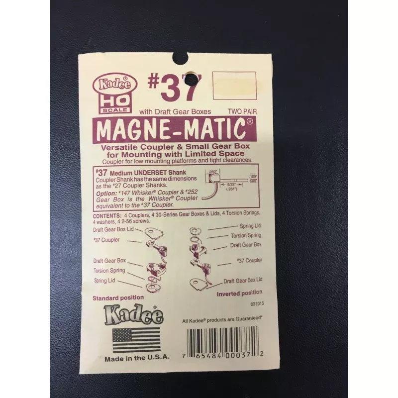 # 37 Plastic Couplers Medium Underset (HO)