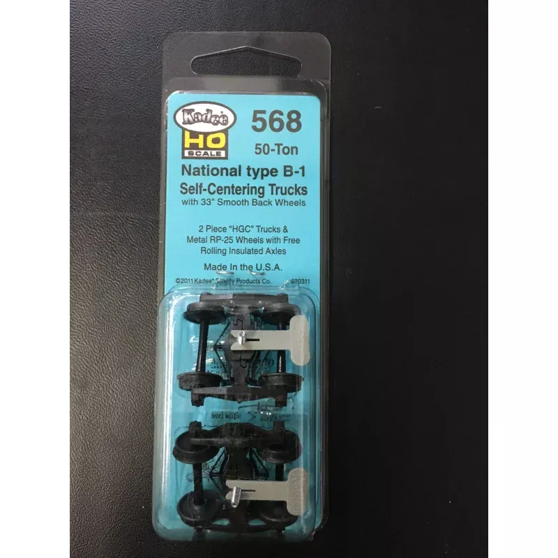 #568 National type B-1 Self-Centering Trucks with 33 Smooth Back Wheels