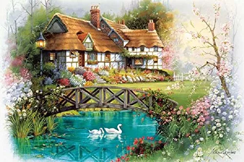 APPLEONE Jigsaw Puzzle 1000-774 Andres Orpinas Beautiful Swan 1000 Pieces