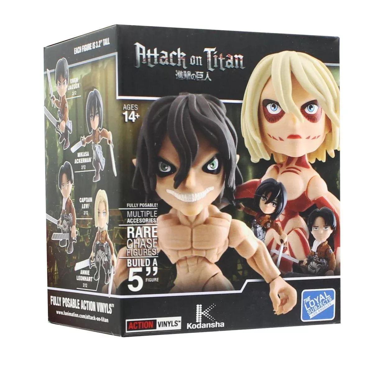 Attack on Titan Series 1 Blind Box 3" Action Vinyl, One Random