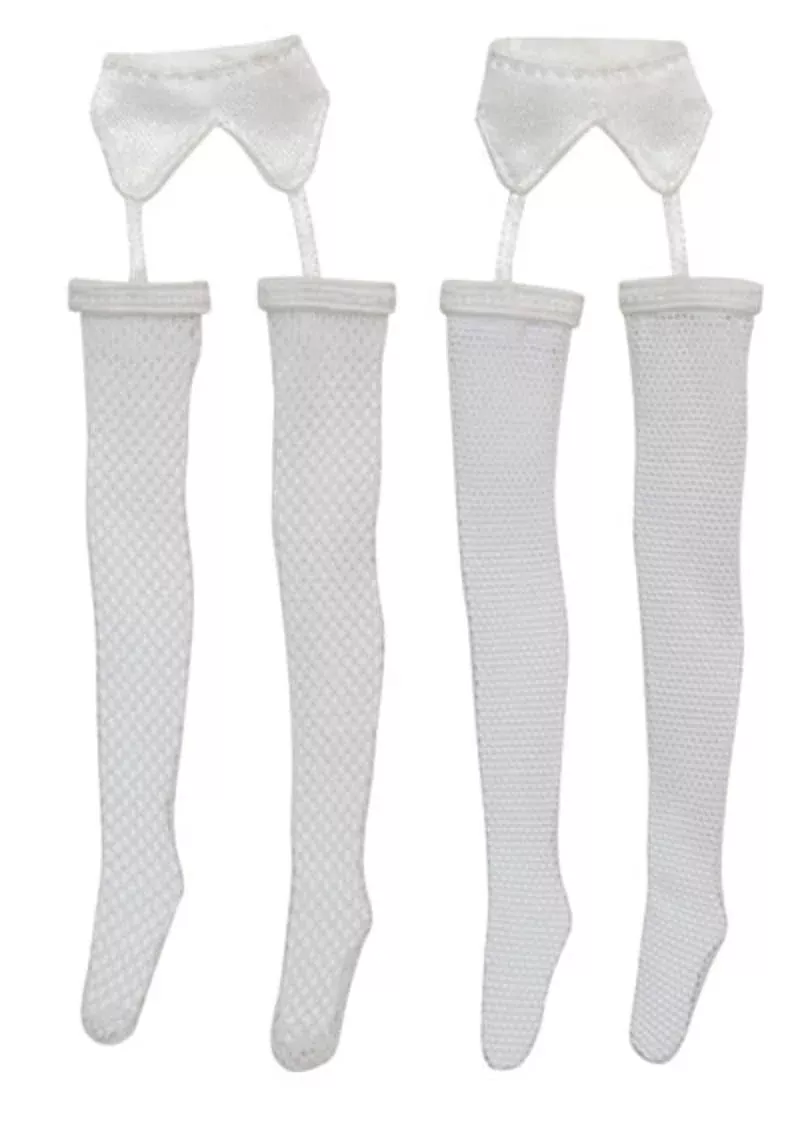 AZONE Pic008-Wht 1/12 Picco Neemo Garter Belt Stockings 2 Types Set White
