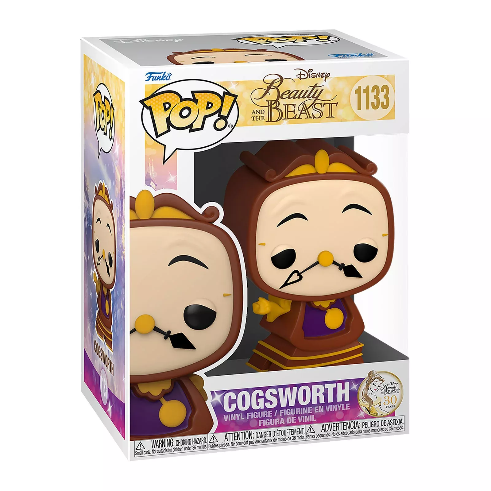 Beauty and the Beast - Cogsworth Funko Pop Figure