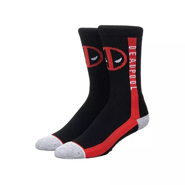 Bioworld Marvel Deadpool Men's Single Pair Crew Socks