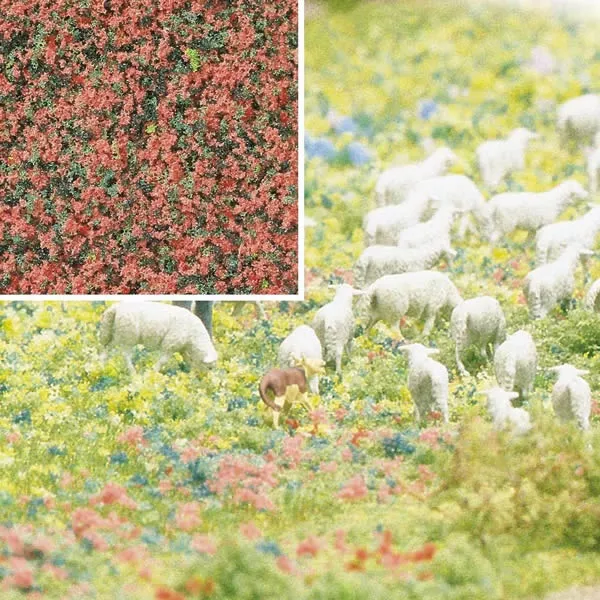 Busch 7356 A Scale Foam Flock Ground Cover -- Heather Flowers 6-3/4oz 200ml