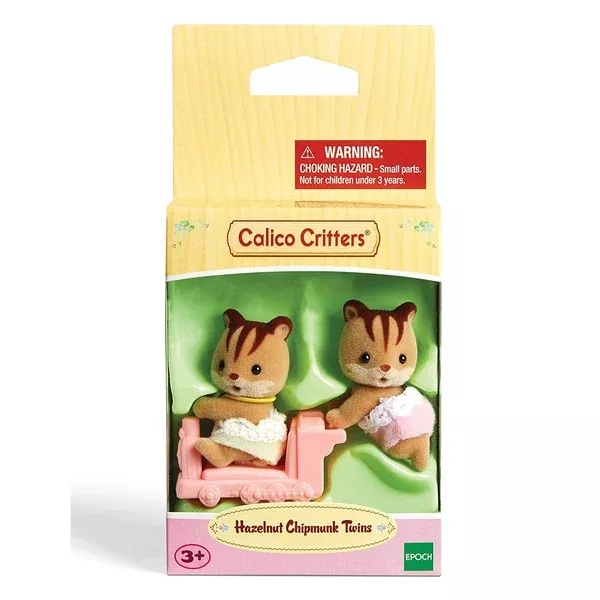 Calico Critters Hazelnut Chipmunk Twins Figure Set