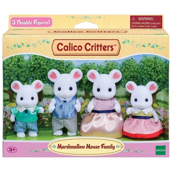 Calico Critters Marshmallow Mouse Family Set