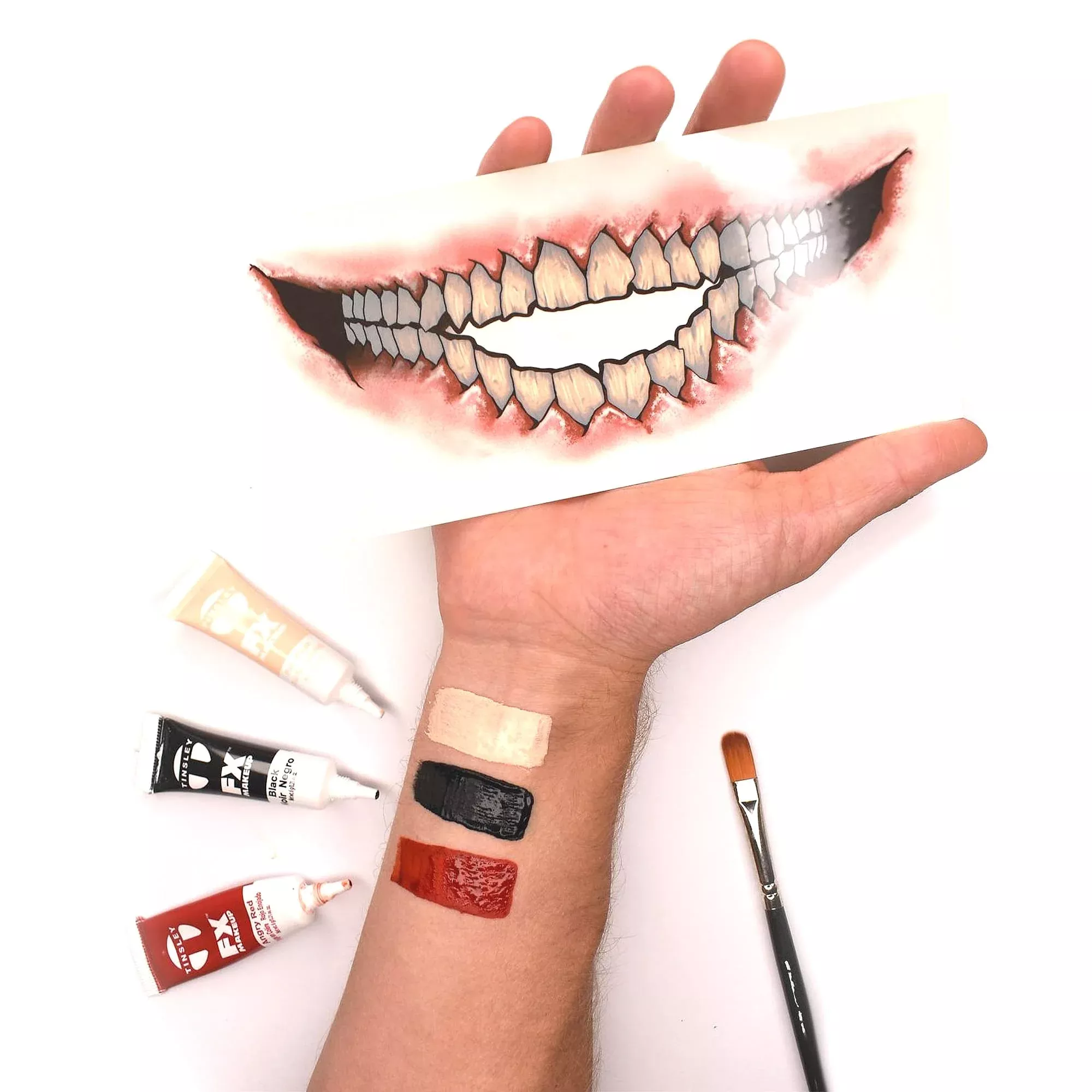 Evil Grin Fx Makeup Kit Costume Accessory