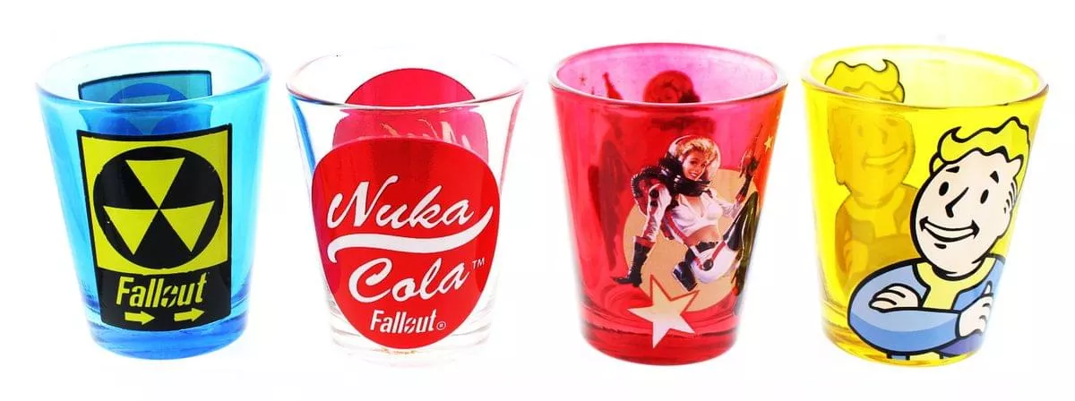 Fallout Icons 2-Ounce Mini Shot Glasses | Set of 4