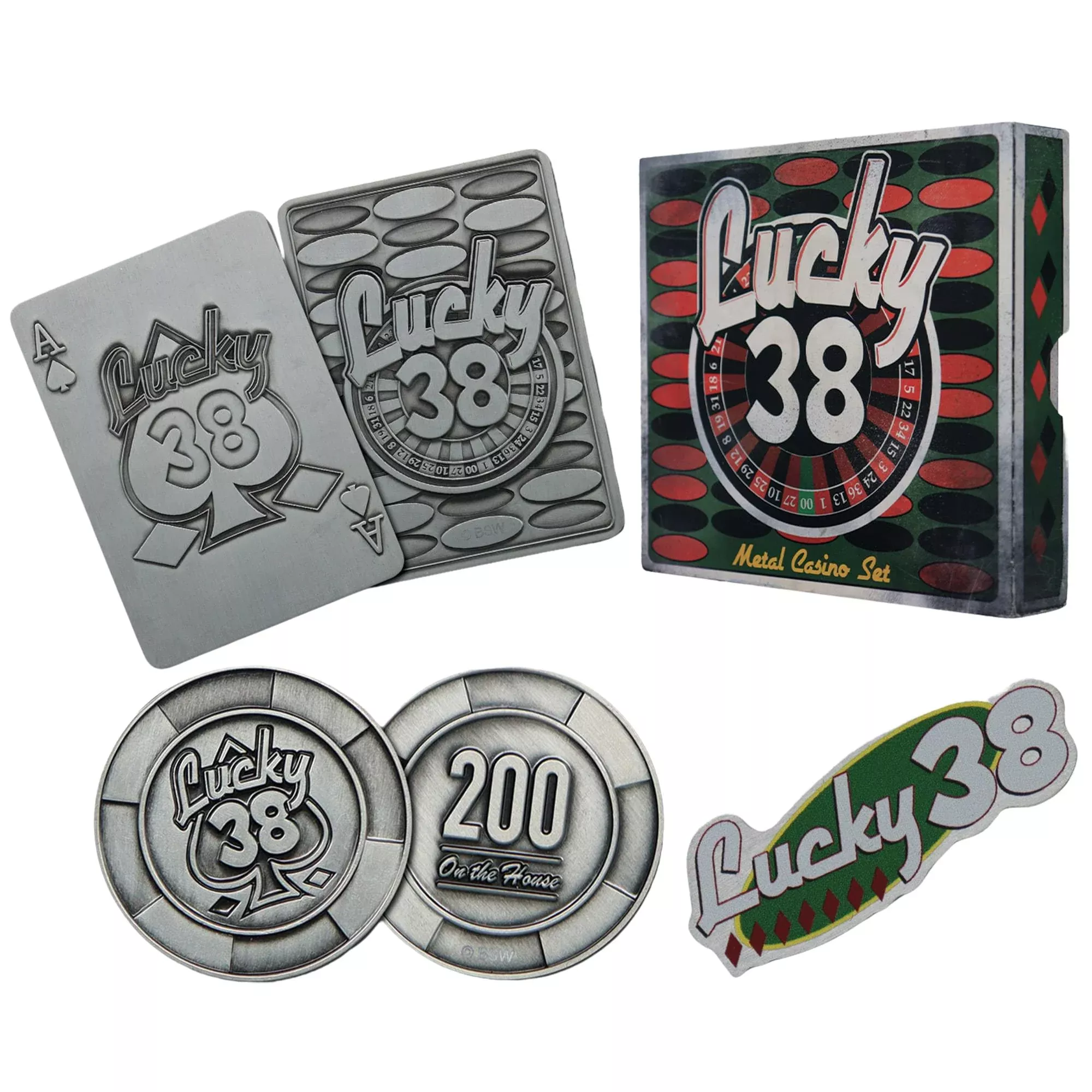 Fallout New Vegas Lucky Set 38 Metal Casino Set