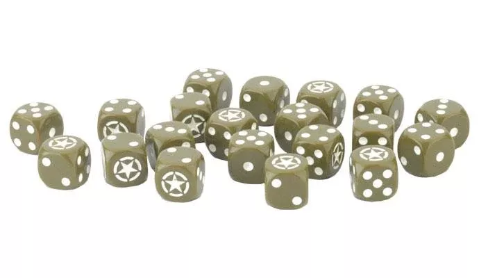 Flames of War: American Dice Set