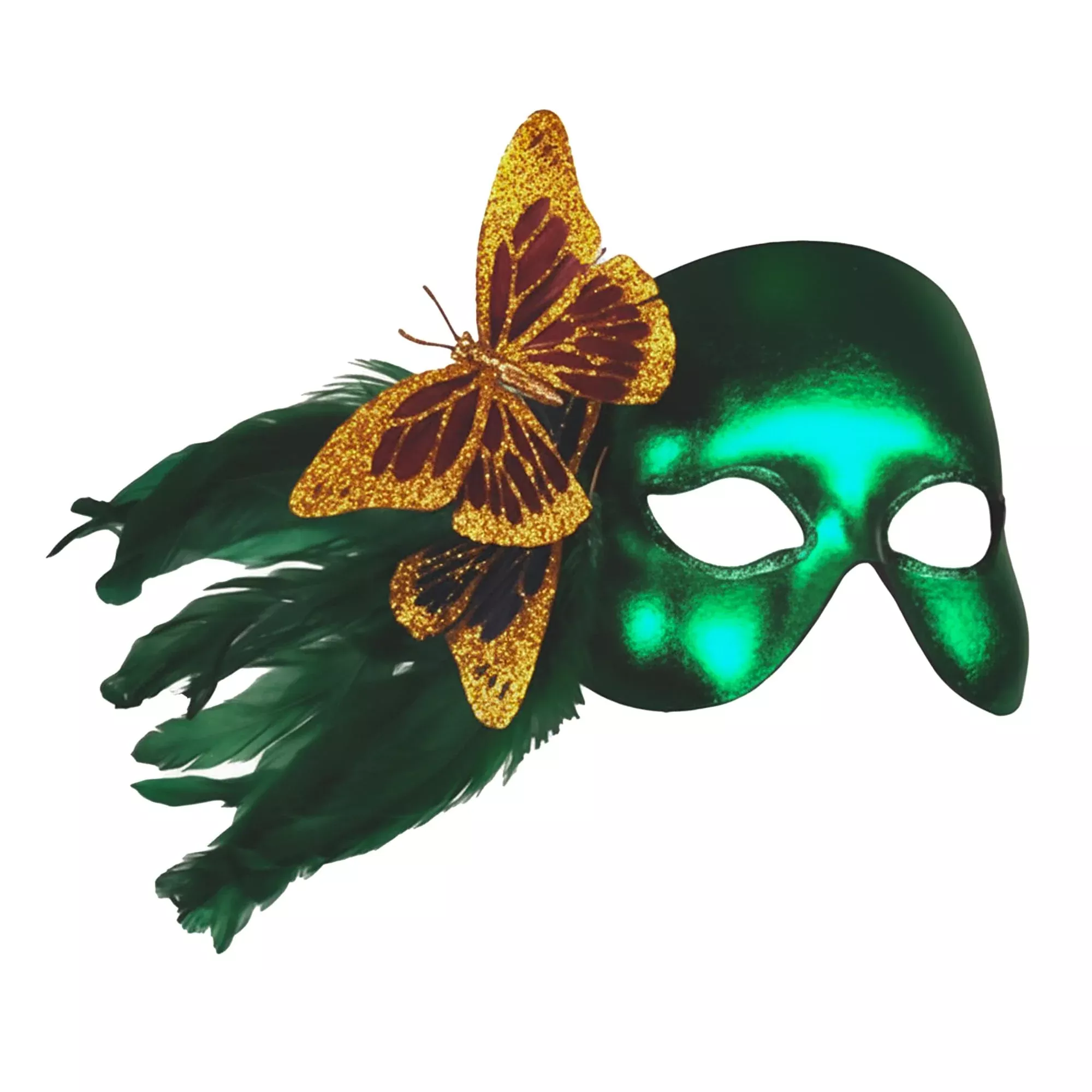 Green Garden Butterfly Mask Costume Accessory