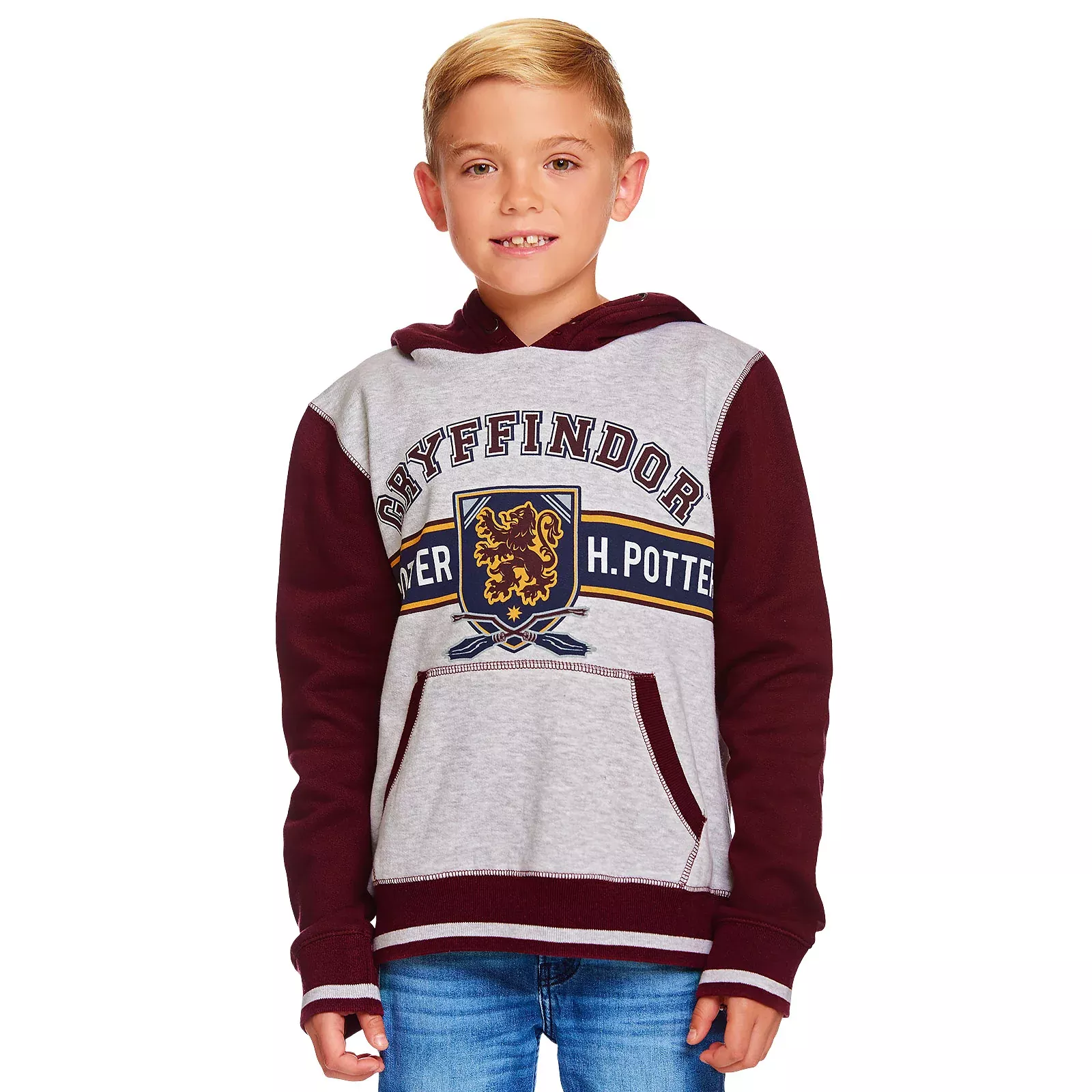 Harry Potter - Gryffindor Children's Hoodie Grey-Red