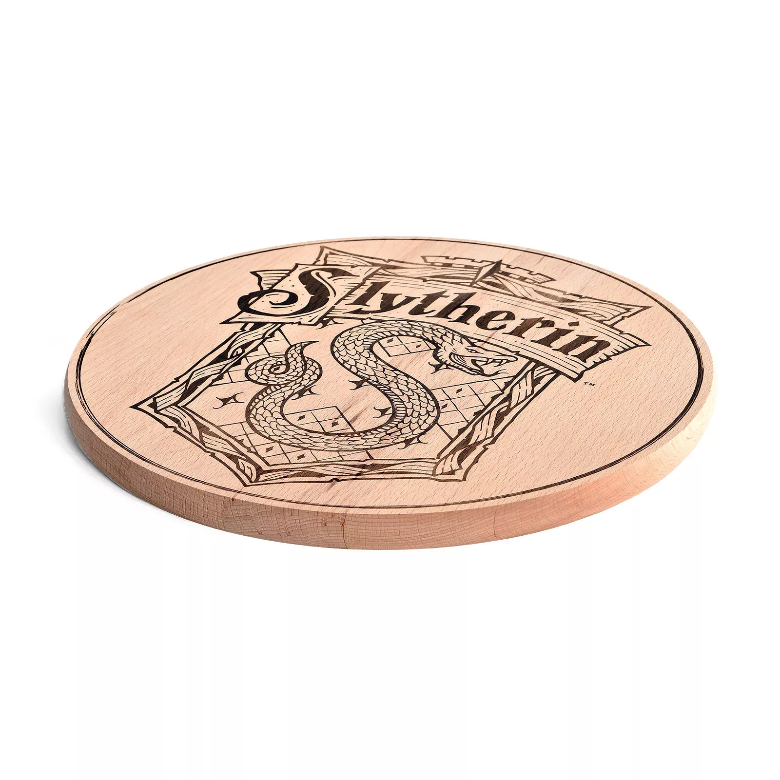 Harry Potter - Slytherin Crest Cutting Board Beech