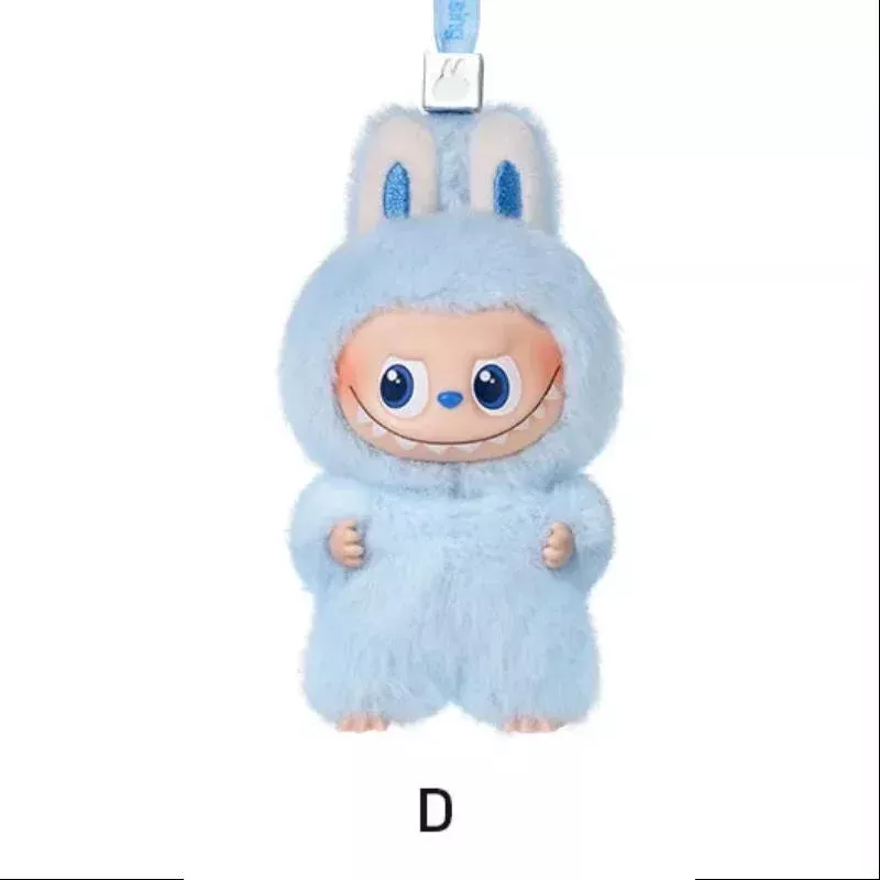 Labubu Pin for Love Vinyl Plush Pendant Series D (Light Blue)