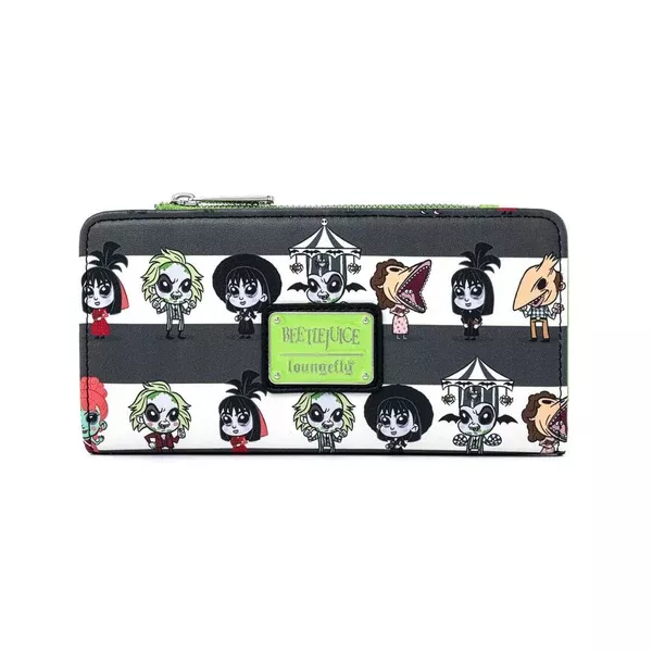 Loungefly Beetlejuice Group Chibi All Over Print Wallet