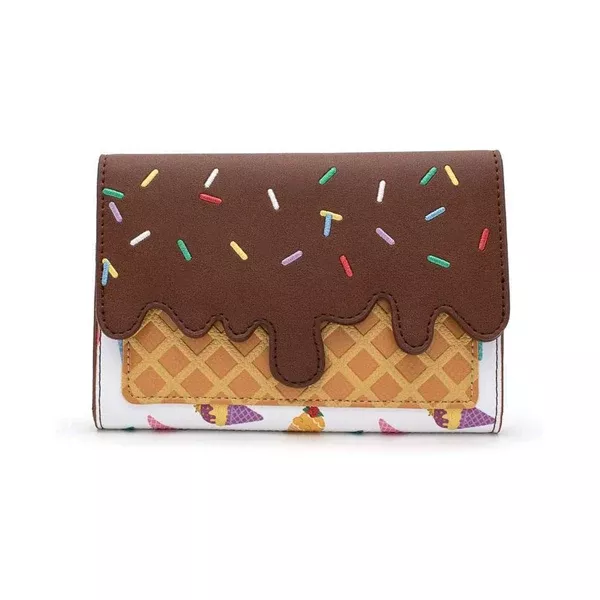 Loungefly Disney Princess Ice Cream Die Cut Flap Wallet