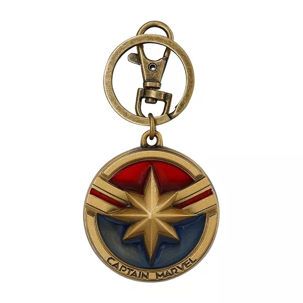 Marvel Captain Marvel Colored Insignia Metal Keychain
