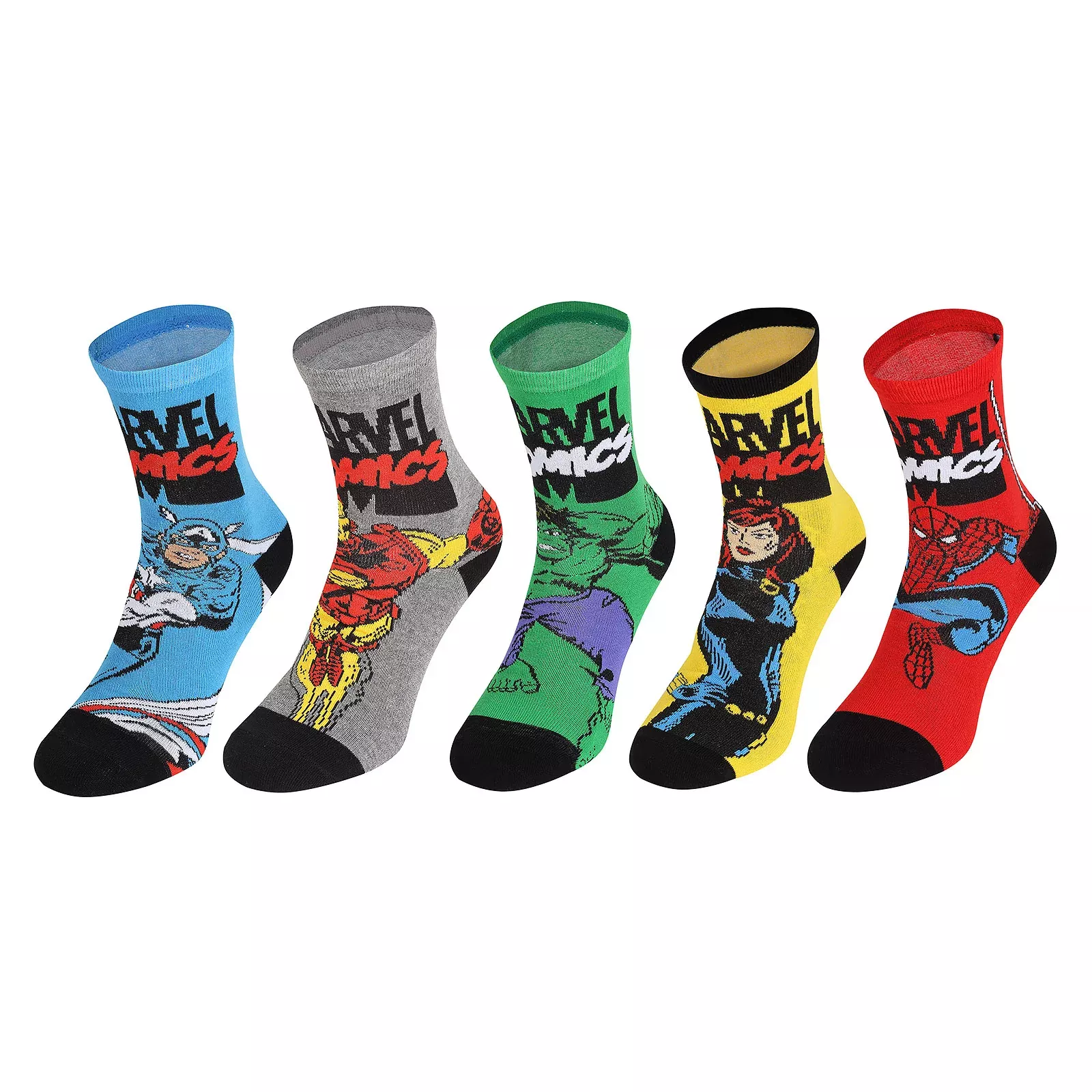 Marvel Comics Socks 5-Pack in Gift Box