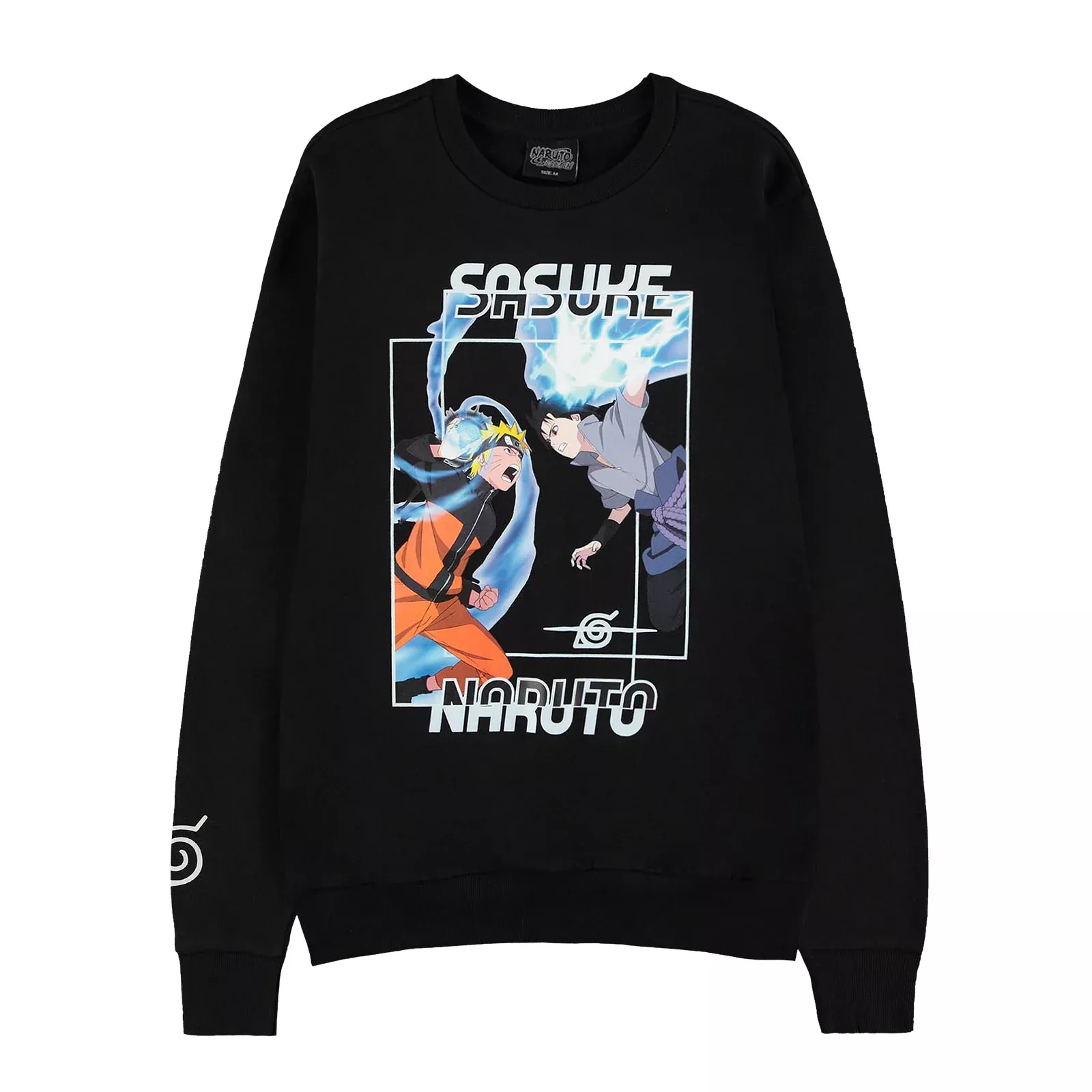 Naruto Shippuden - Sasuke vs Naruto Sweater Black