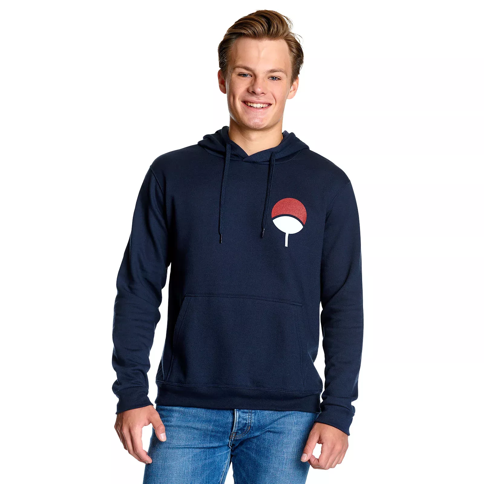 Naruto - Uchiha Crest Hoodie blue