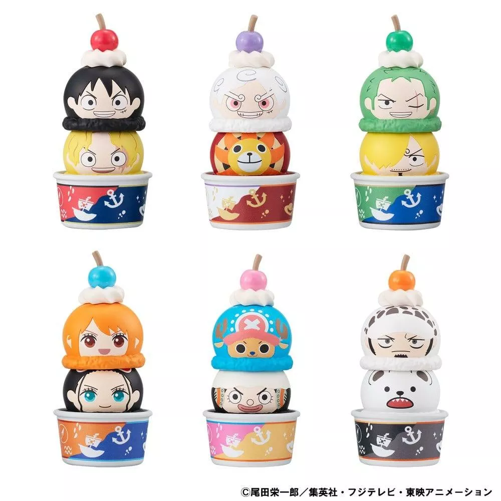 One Piece Tsumichen Stack up & Change Trading Figure 8cm Assortment (6)