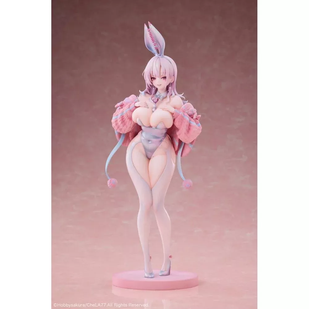 Original Character PVC Statue 1/6 Knit Bunny Girl illustration by CheLA77 30cm
