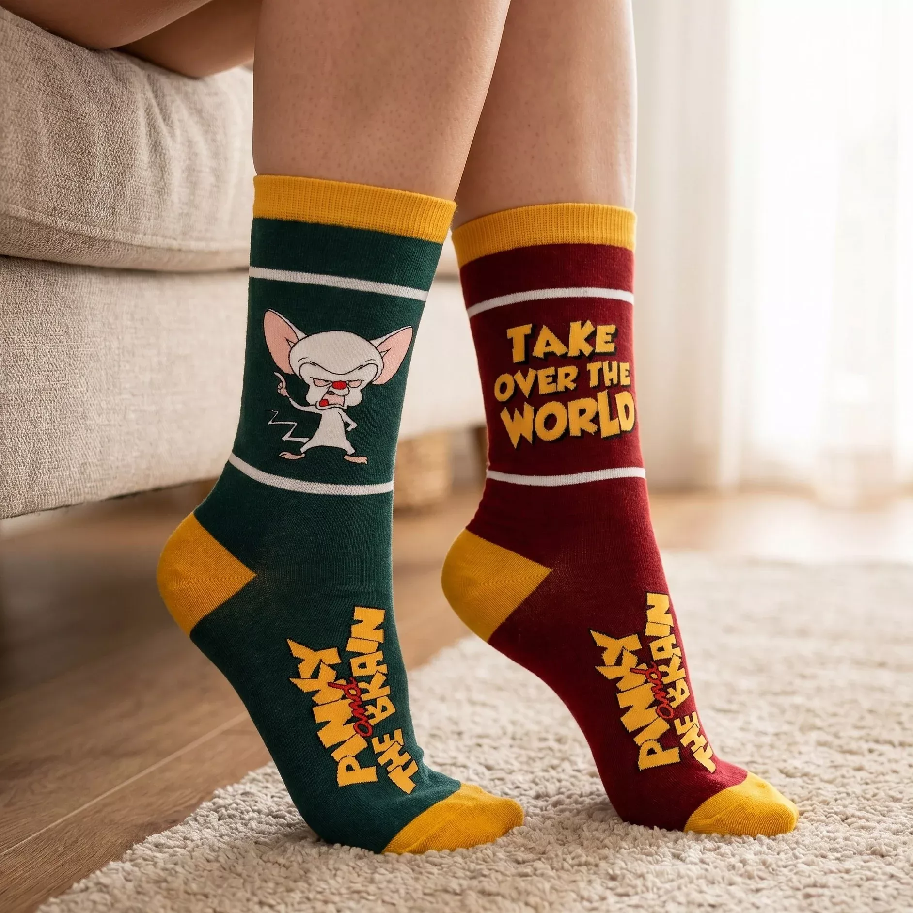 Pinky and the Brain - Pinky and Brain Socks 3-Pack in Gift Box