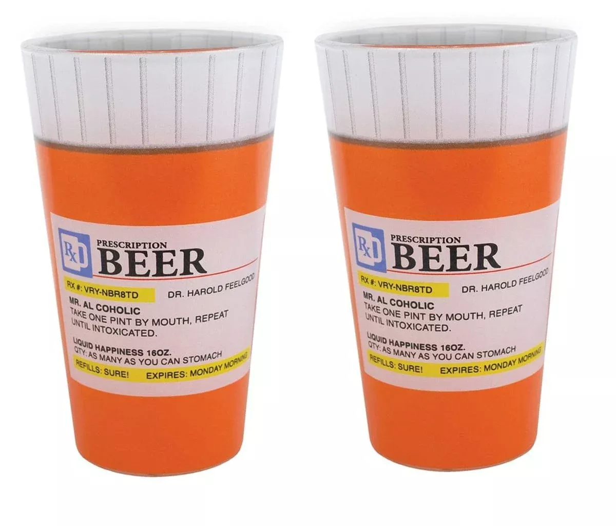 Prescription Pint Glass Set