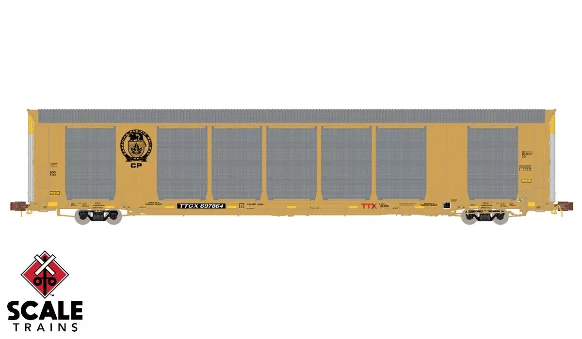 ScaleTrains 33736 Rivet N Scale Gunderson Multi-Max Autorack Canadian Pacific CP TTGX 697873