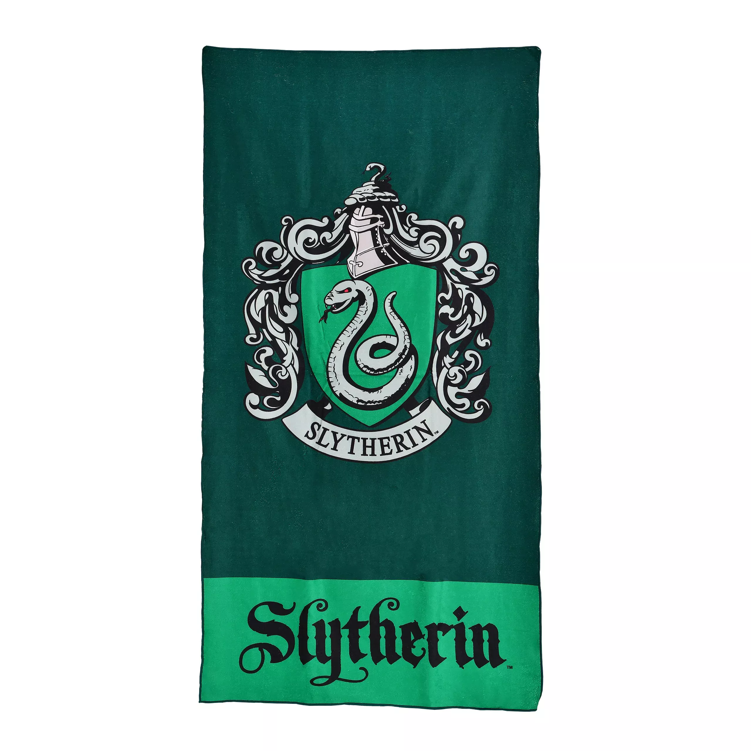 Slytherin Crest Bath Towel Green - Harry Potter