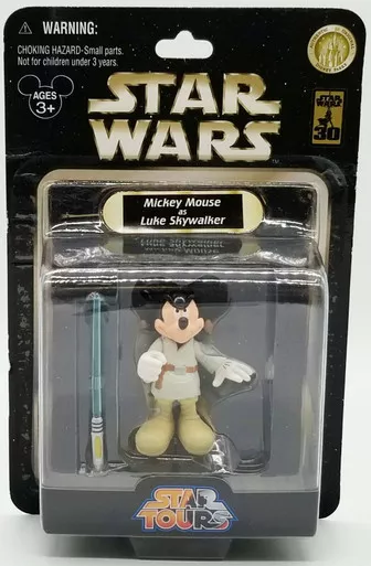 Star Wars Disney Parks Star Tours Mickey Mouse as Luke Skywalker Action Figure