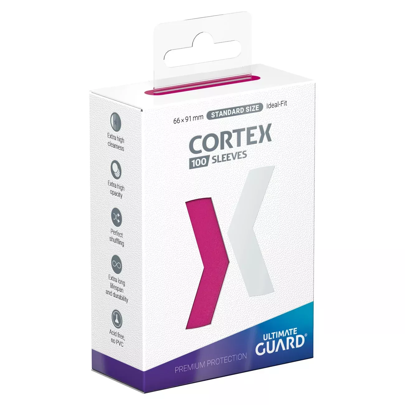 Ultimate Guard Cortex Sleeves Standard Size (100) - Pink