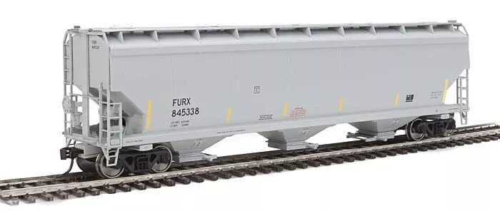 Walthers Mainline 910-7703 HO Scale 60' NSC 5150 3-Bay Covered Hopper - Ready to Run -- First Union Rail FURX #845338