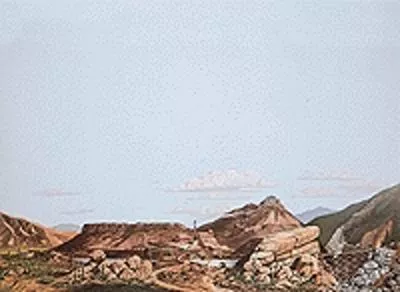 Walthers SceneMaster 949-704 HO Scale Background Scene 24 x 36" Desert-Mountain